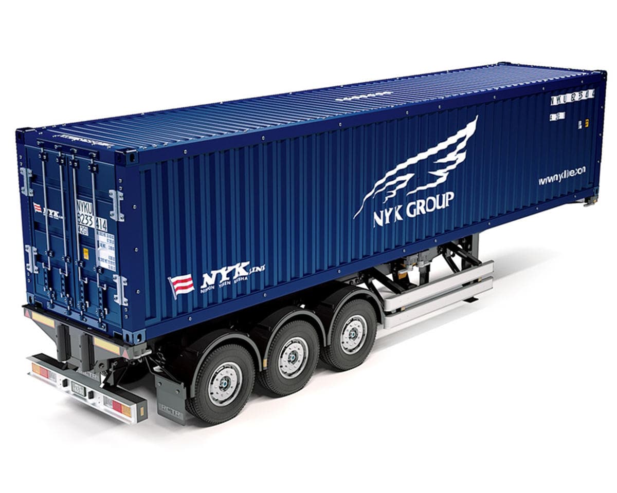 Tamiya 1/14 Semi-Trailer NYK 40ft 3-Axle Container Kit w/Wheels & Tires