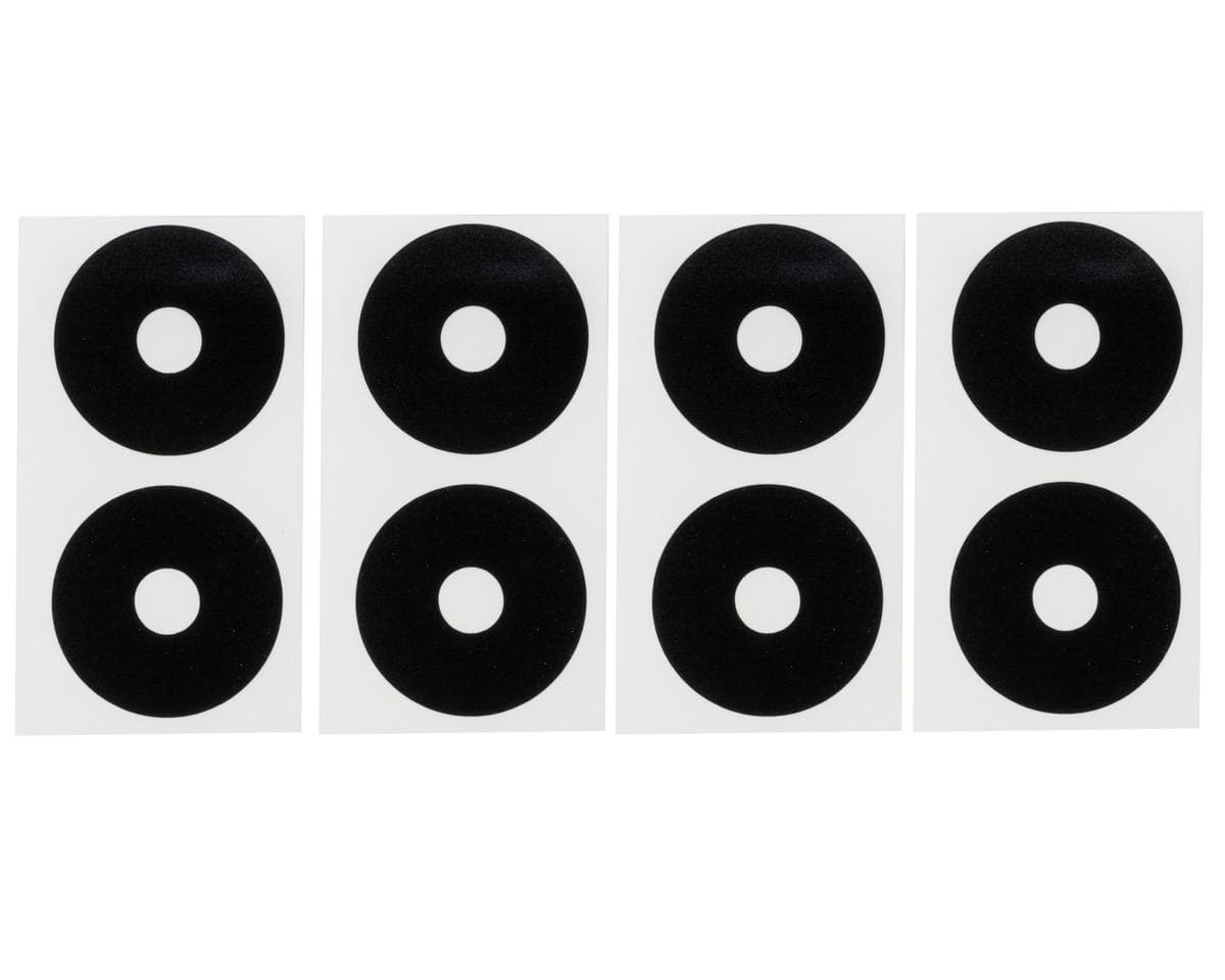 DE Racing 1/10 Buggy Wheel Disk Sticker (Matte Black)