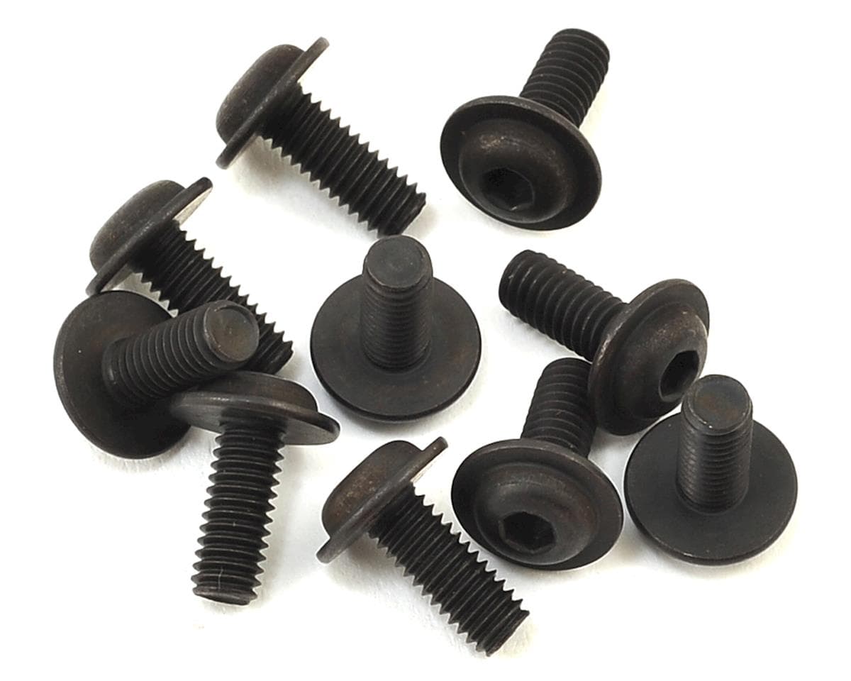 Serpent 4x10mm Flanged Button Head Screw (10)