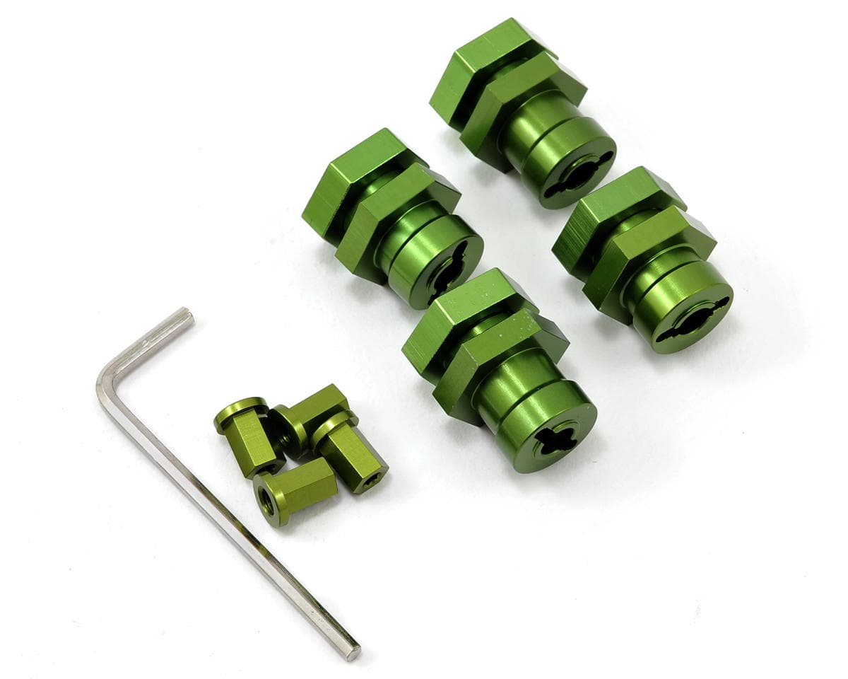 ST Racing Concepts 17mm Hex Hub Conversion Kit for Traxxas Slash/Stampede/Bandit (Green)