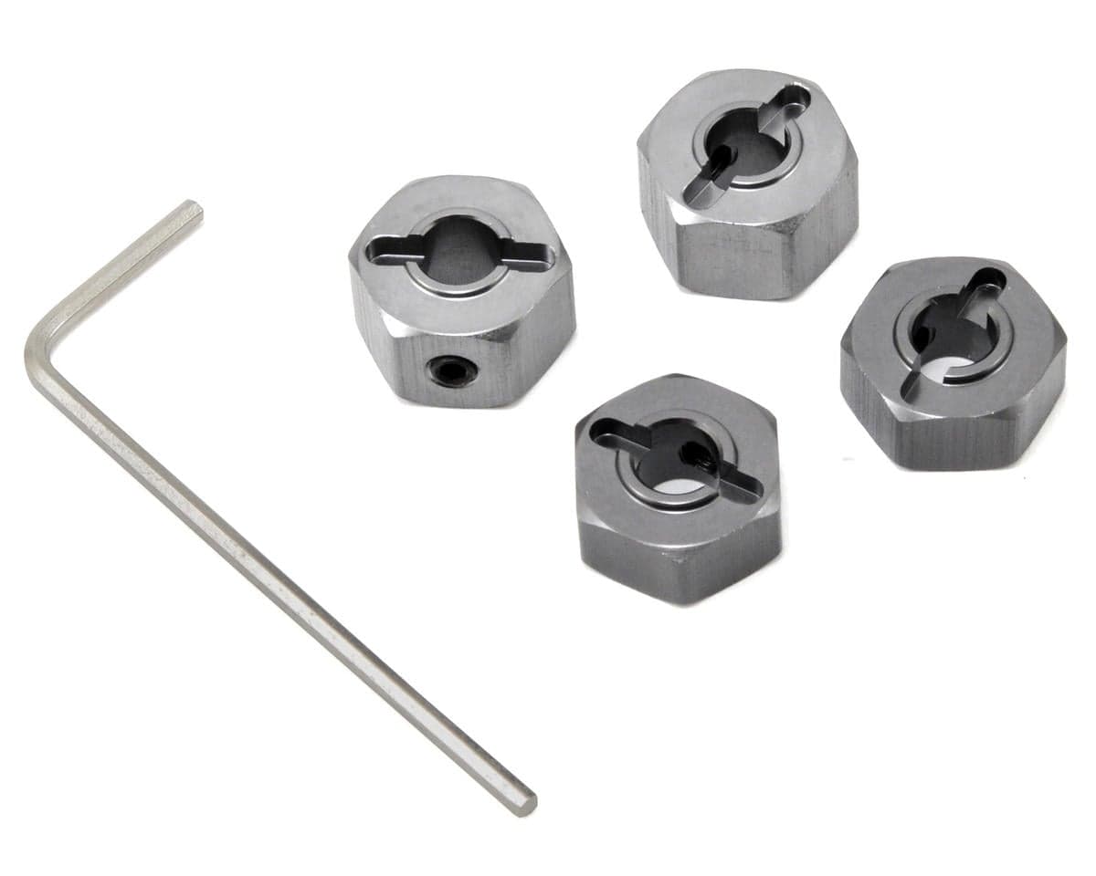 ST Racing Concepts 12mm Aluminum "Lock Pin Style" Wheel Hex for Traxxas Slash/Stampede/Rustler (Gun Metal) (4)