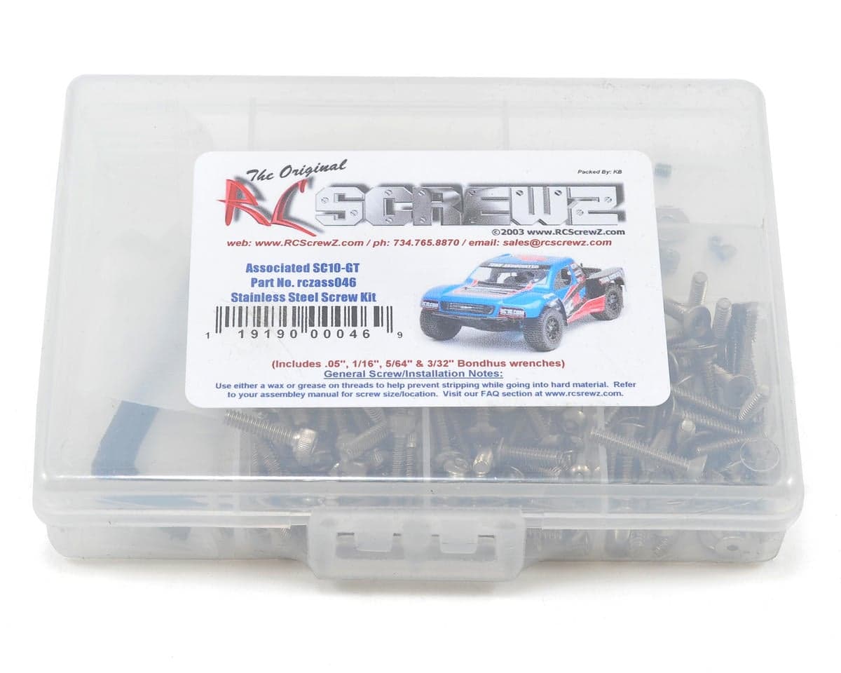 RC Screwz Associated SC10GT Stainless Steel Screw Kit