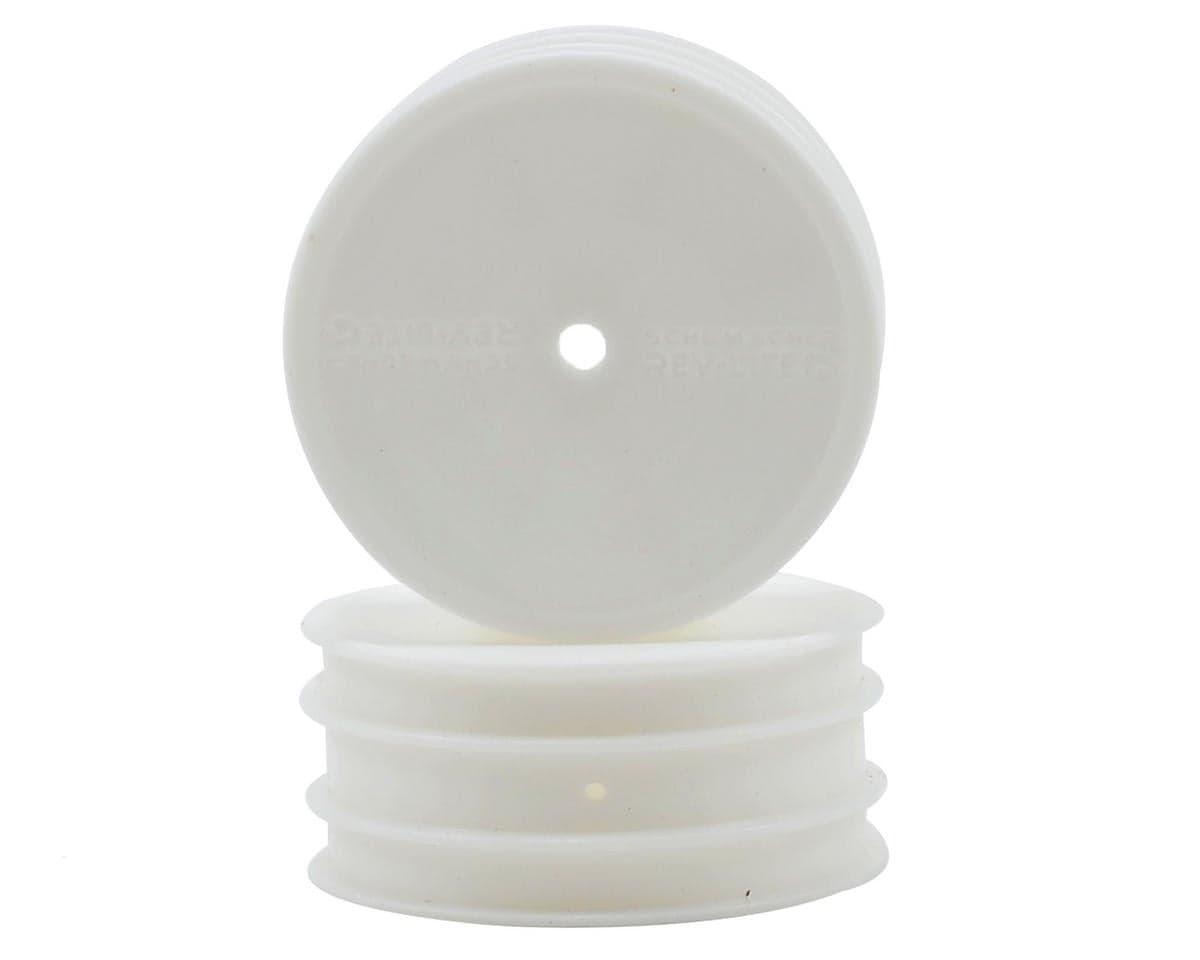 Schumacher "Flexlite" 1/10 4WD Buggy Front Wheels (2) (White) (Pins)