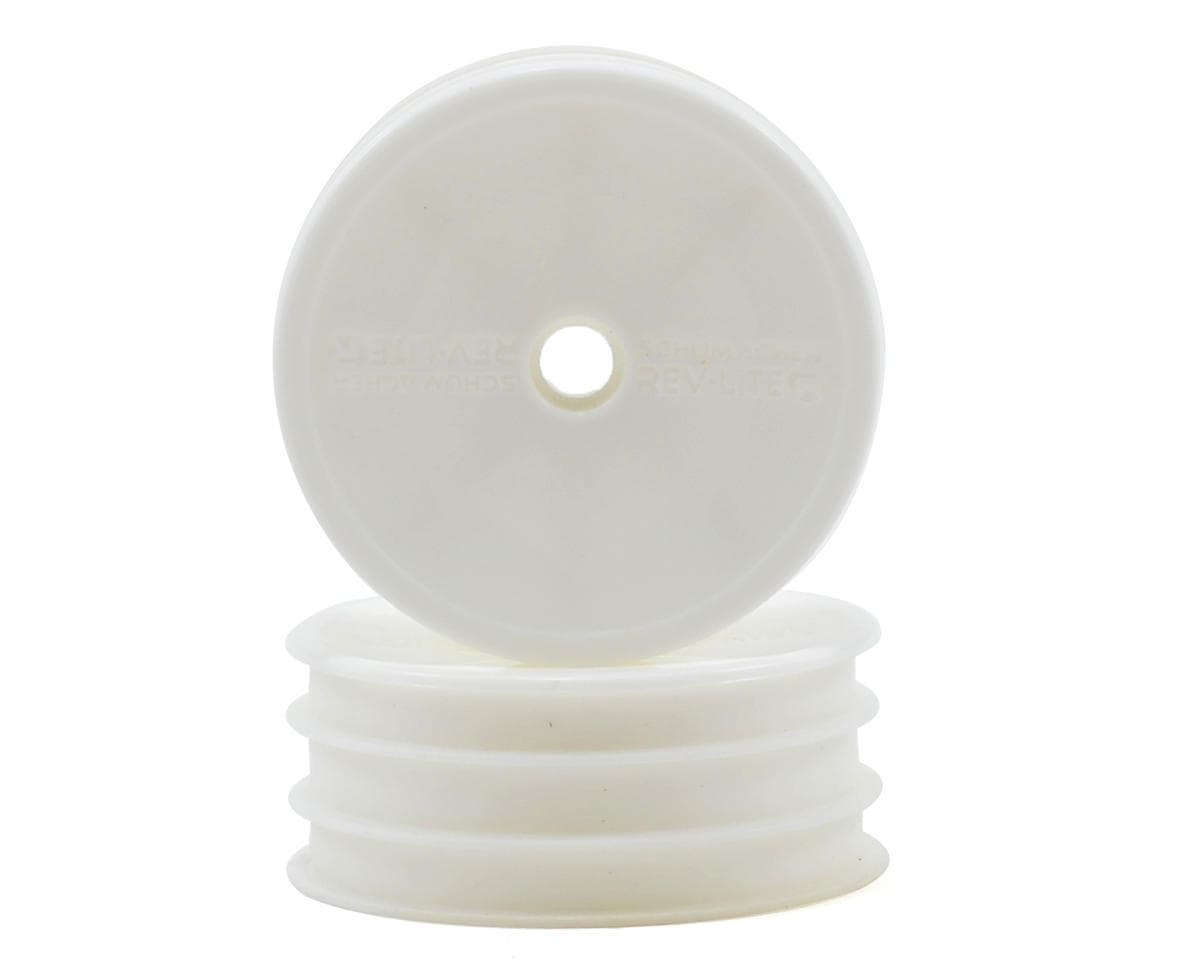 Schumacher "Flexlite" 1/10 2WD Buggy Front Wheels (2) (White) (Pins)
