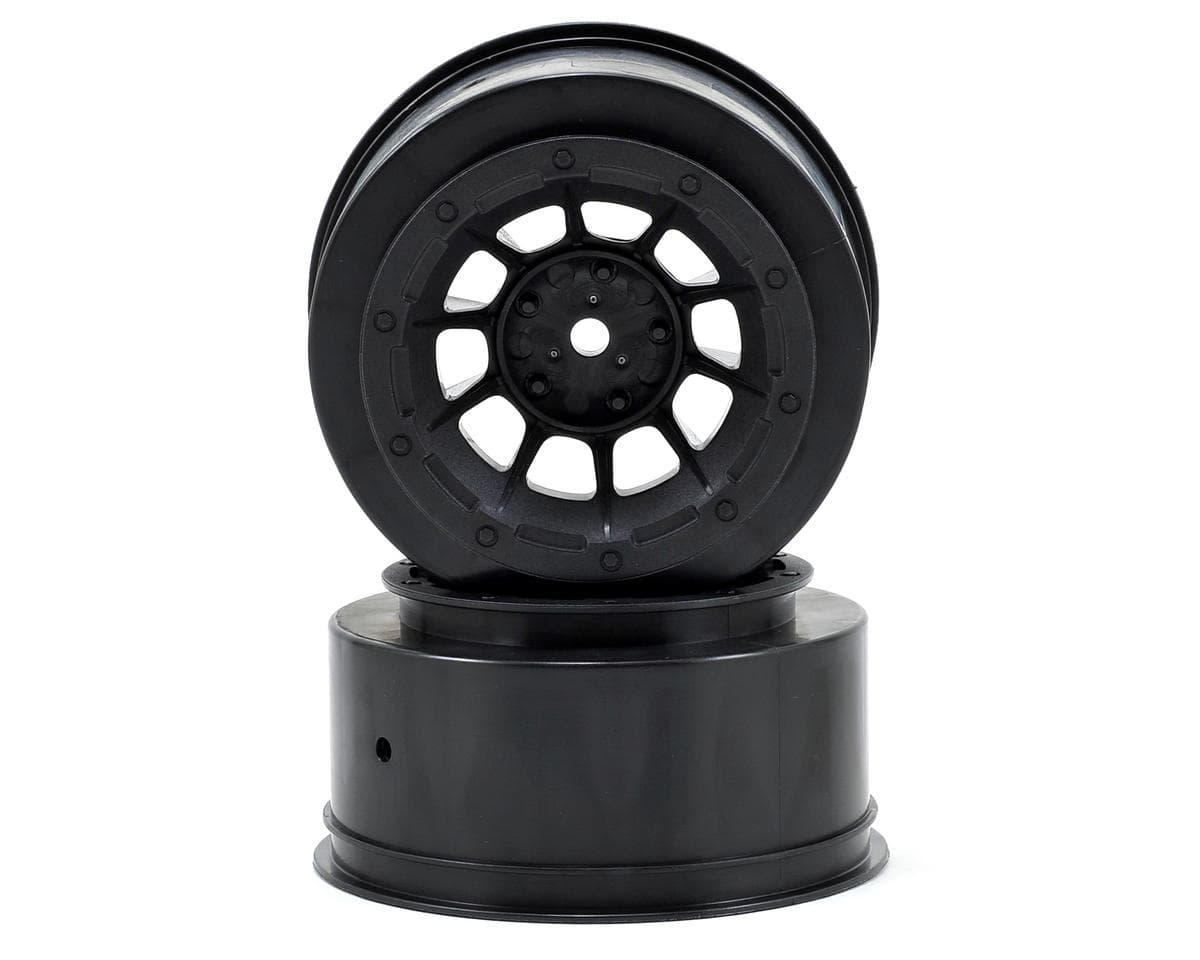 JConcepts 12mm Hex Hazard Short Course Wheels (Black) (2) for Traxxas Slash Front