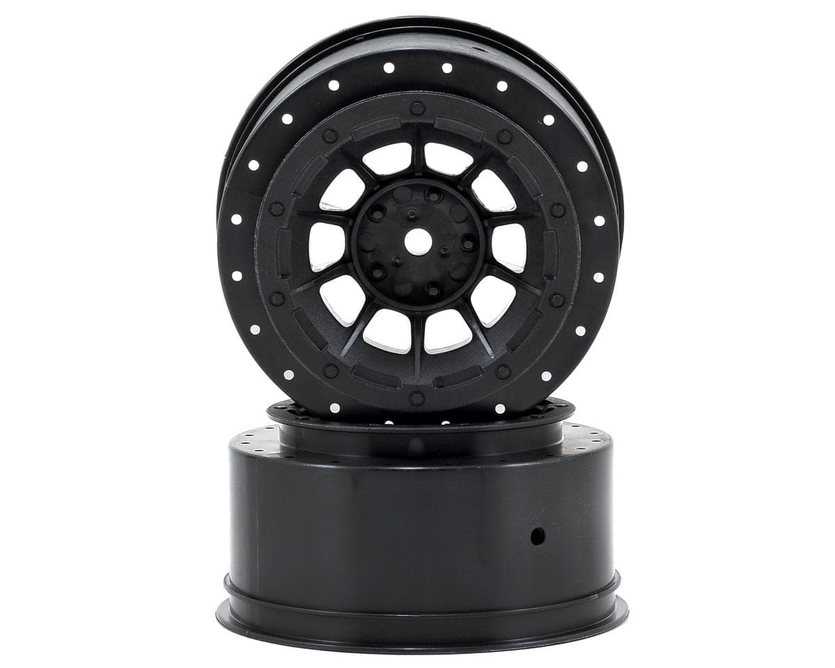 JConcepts 12mm Hex Hazard Short Course Wheels (Black) (2) for Traxxas Slash