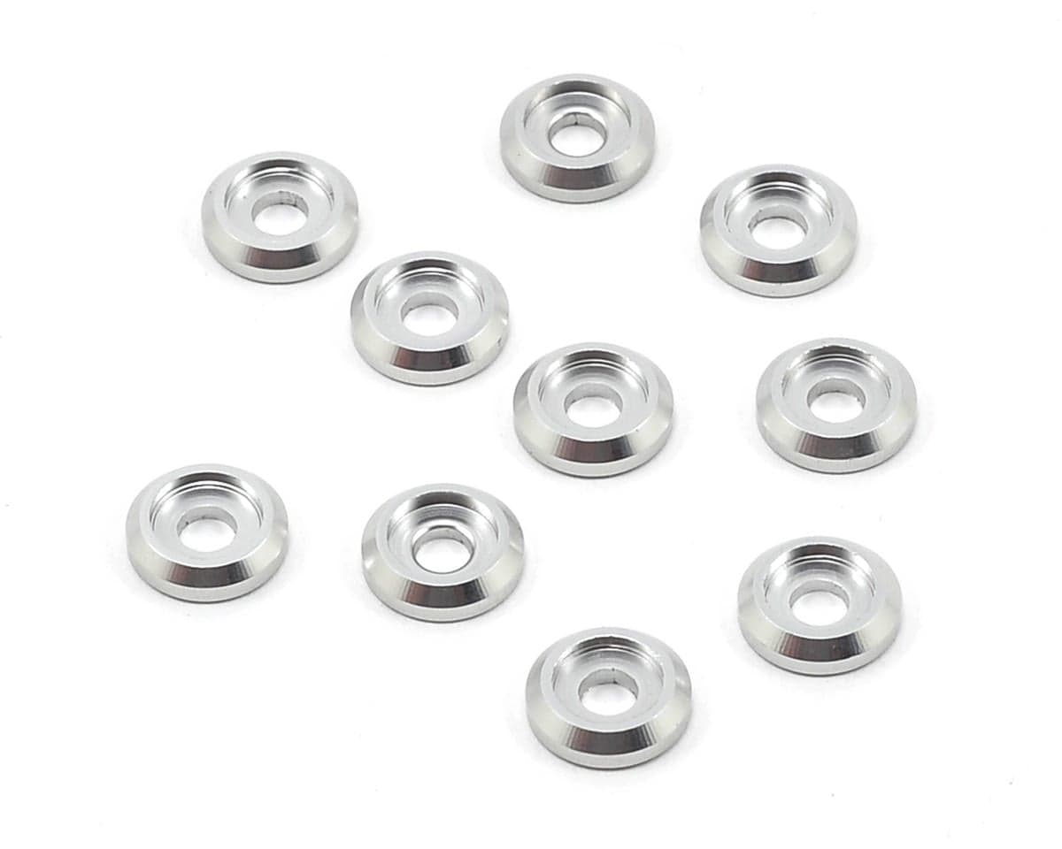 SAB Goblin Aluminum Finishing Cap Head Washers (Silver) (10) (Goblin500/Goblin630/Goblin700/Goblin770)