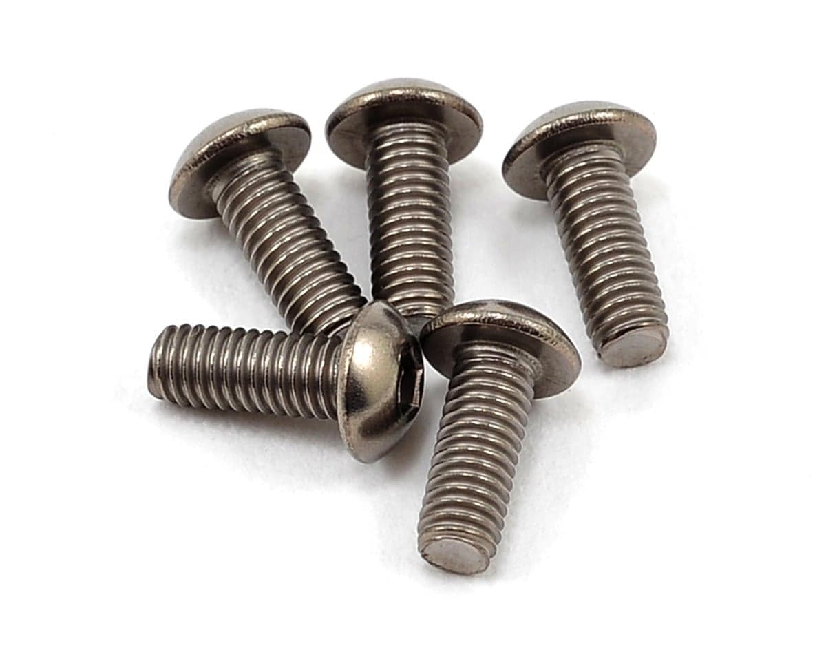 Yokomo 3x8mm Titanium Button Head Screw (5)