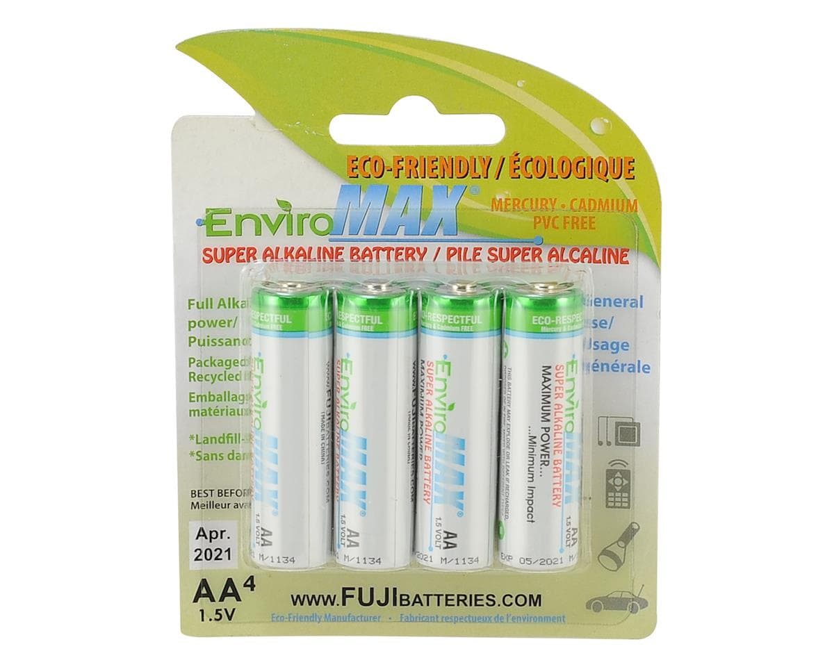 Fuji EnviroMAX AA Super Alkaline Battery (4)
