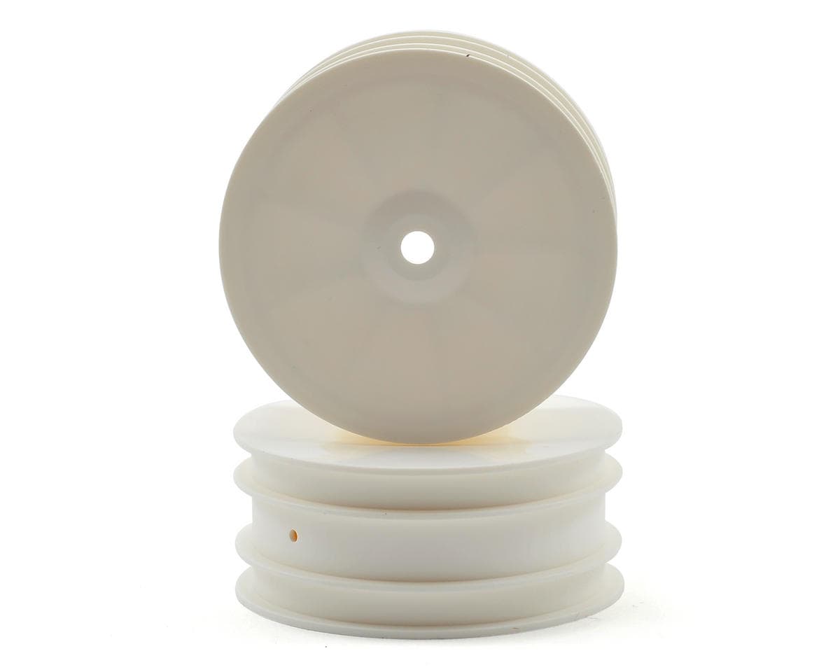 XRAY 14mm Hex "Aerodisk" 4WD Front Buggy Wheels (2) (White) (XB4)