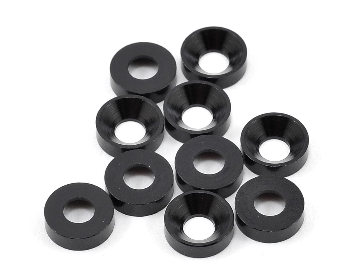 Schumacher M3 Countersunk Washers (Black) (10)