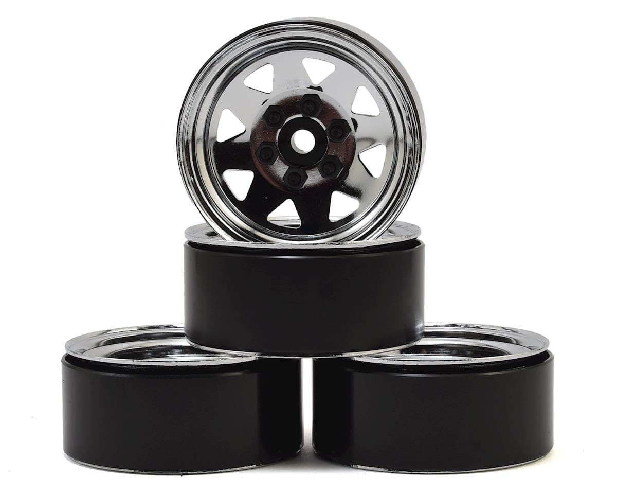 RC4WD 6 Lug Wagon 1.9" Stamped Steel Beadlock Wheel (Chrome)