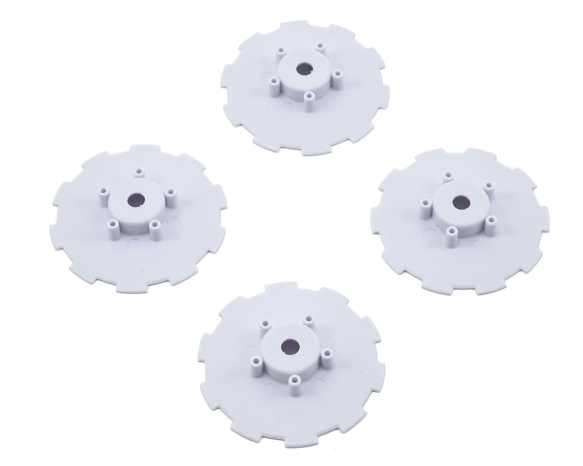 JConcepts Hazard Wheel Dish (White) (4) (TEN-SCTE)