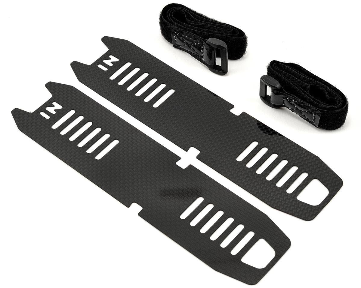 SAB Goblin Carbon Fiber Battery Tray Set w/Battery Straps