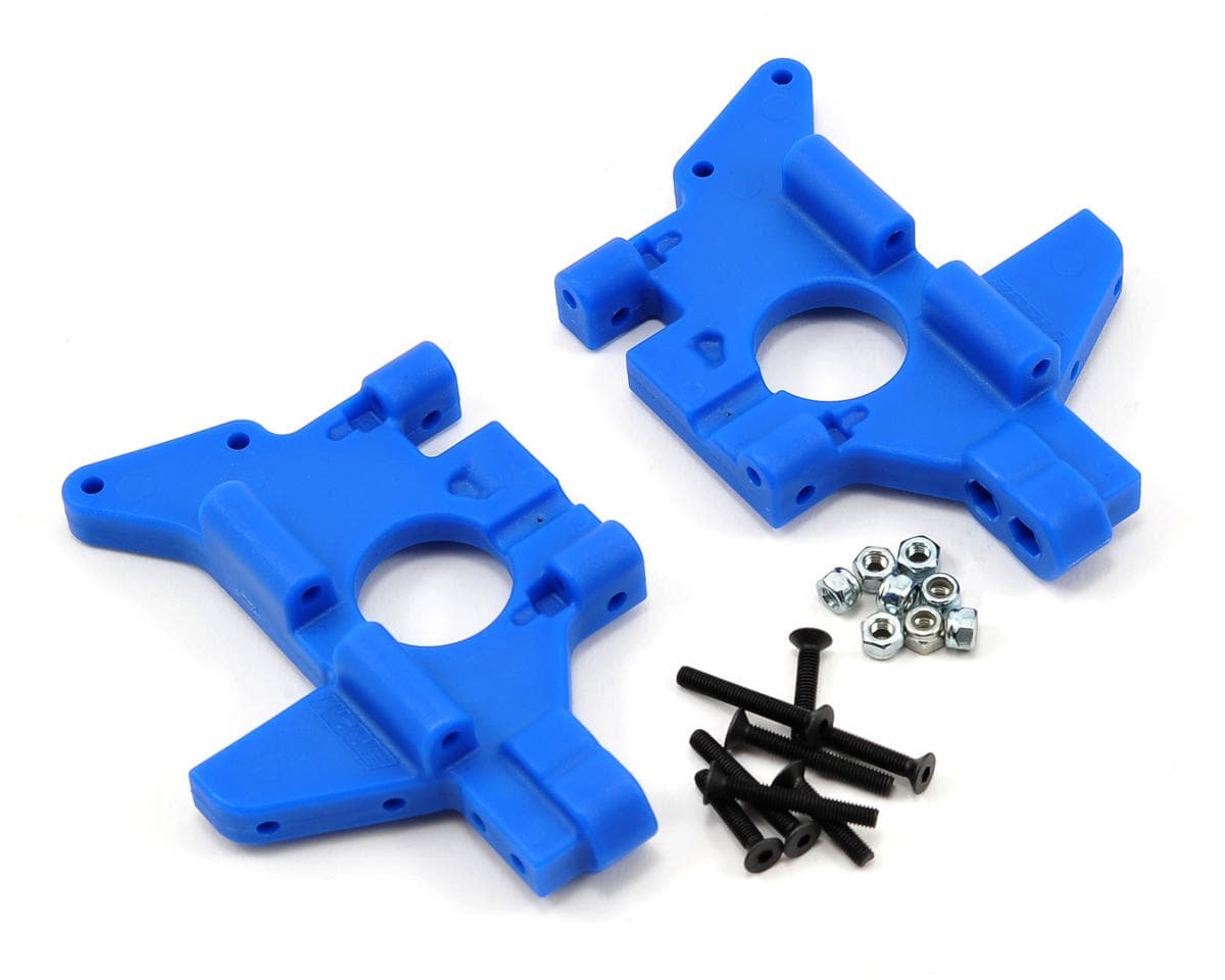 RPM Rear Bulkhead Set for Traxxas T-Maxx/E-Maxx (Blue)