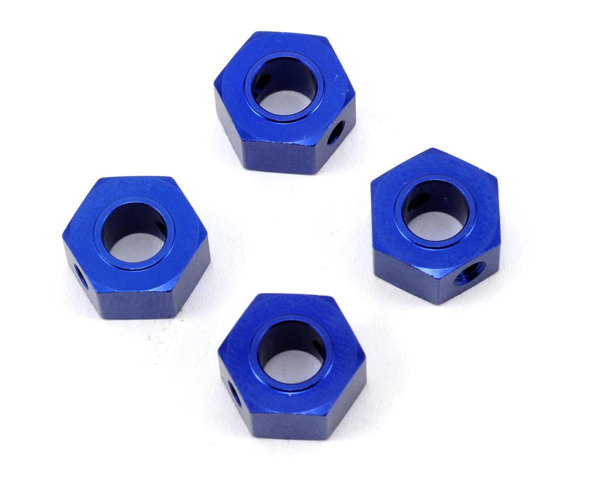 Traxxas 12mm Aluminum Hex Wheel Adapter (Blue) (4)