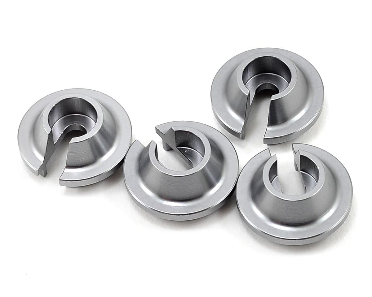 ST Racing Concepts Aluminum Shock Spring Retainer (4) (Gun Metal)