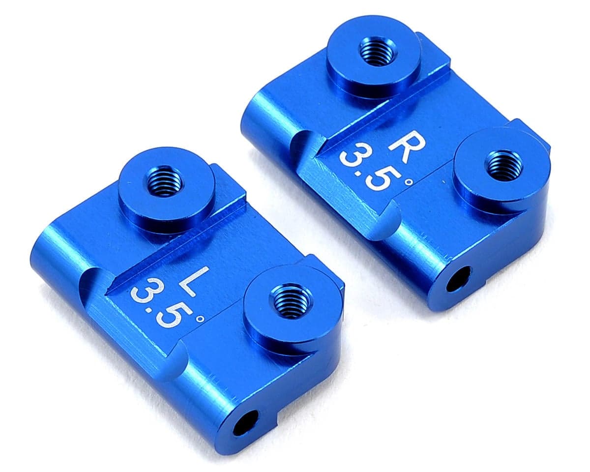 ST Racing Concepts 3.5° Aluminum Rear Suspension Blocks for Traxxas Slash/Rustler/Stampede (Blue) (2)