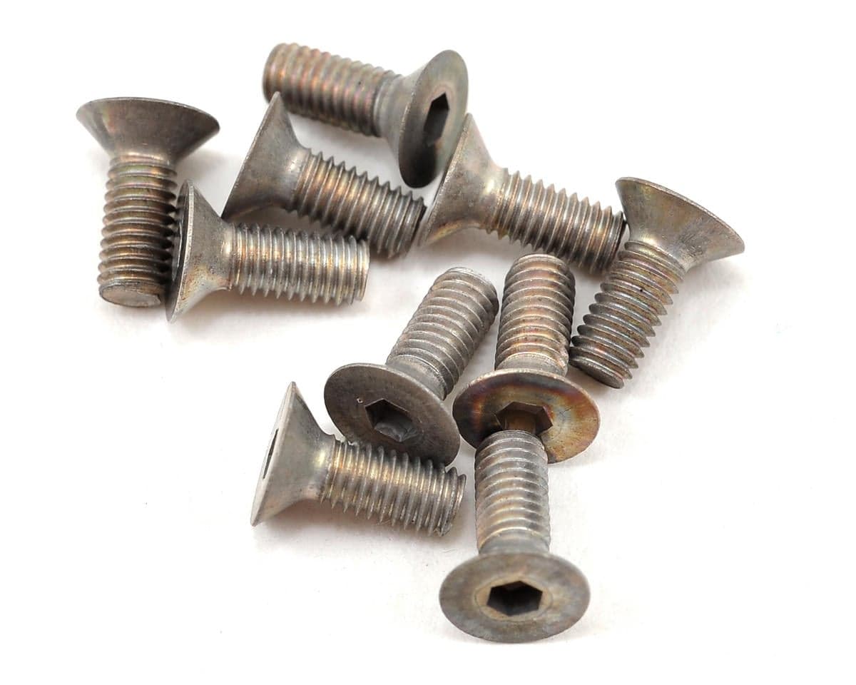 Schumacher 3x8mm Aluminum Flat Head Hex Screw (10)