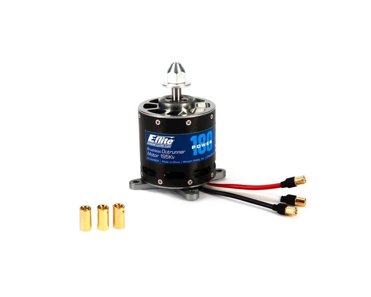 E-flite Power 180 Brushless Outrunner Motor, 195Kv: 6.5mm Bullet