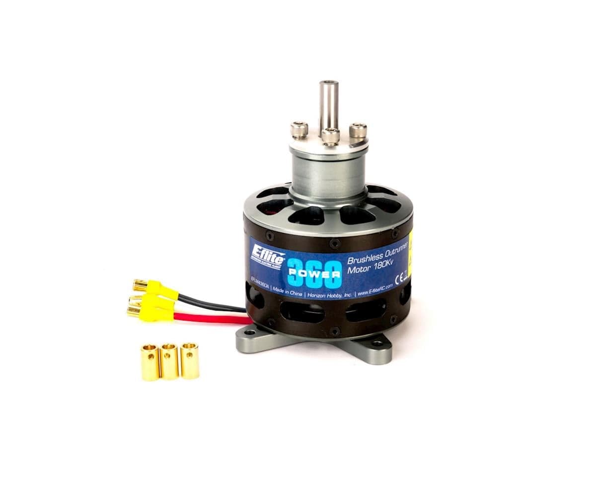 E-flite Power 360 Brushless Outrunner Motor, 180Kv, 6.5mm Bullet