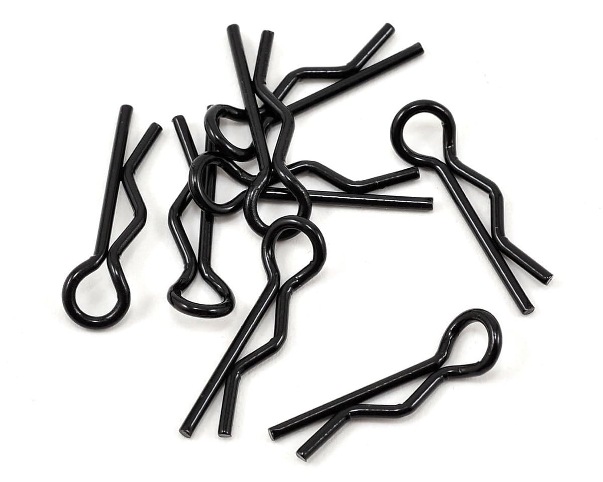 Core-RC Small 1/10 Scale Body Clip (Black) (8)