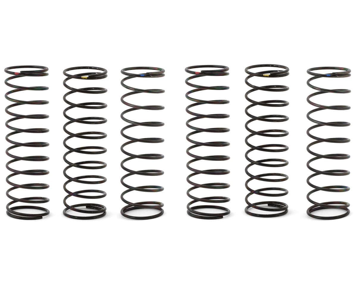 Tamiya Rear Big Bore Shock Spring Tuning Set (6) (Blue Hard/Yellow Medium/Red Soft)