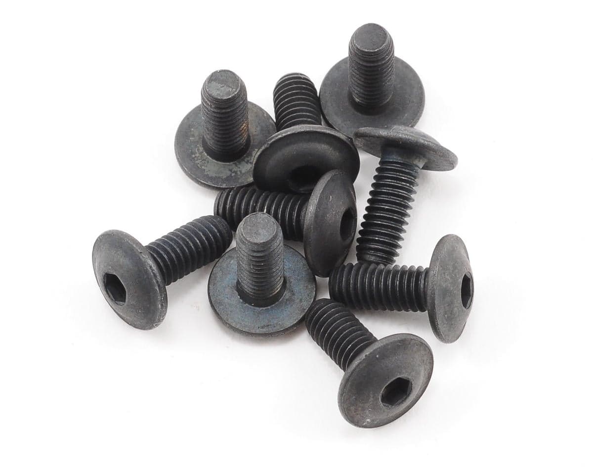 XRAY 4x10mm Flanged Button Head Hex Screw (10)