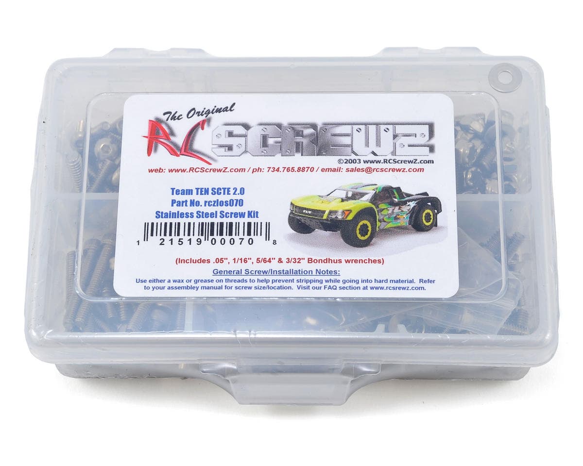 RC Screwz Team Losi TEN SCTE 2.0 Stainless Steel Screw Kit