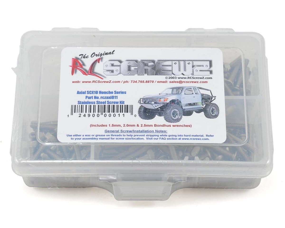 RC Screwz Axial SCX10 Honcho Stainless Steel Screw Kit