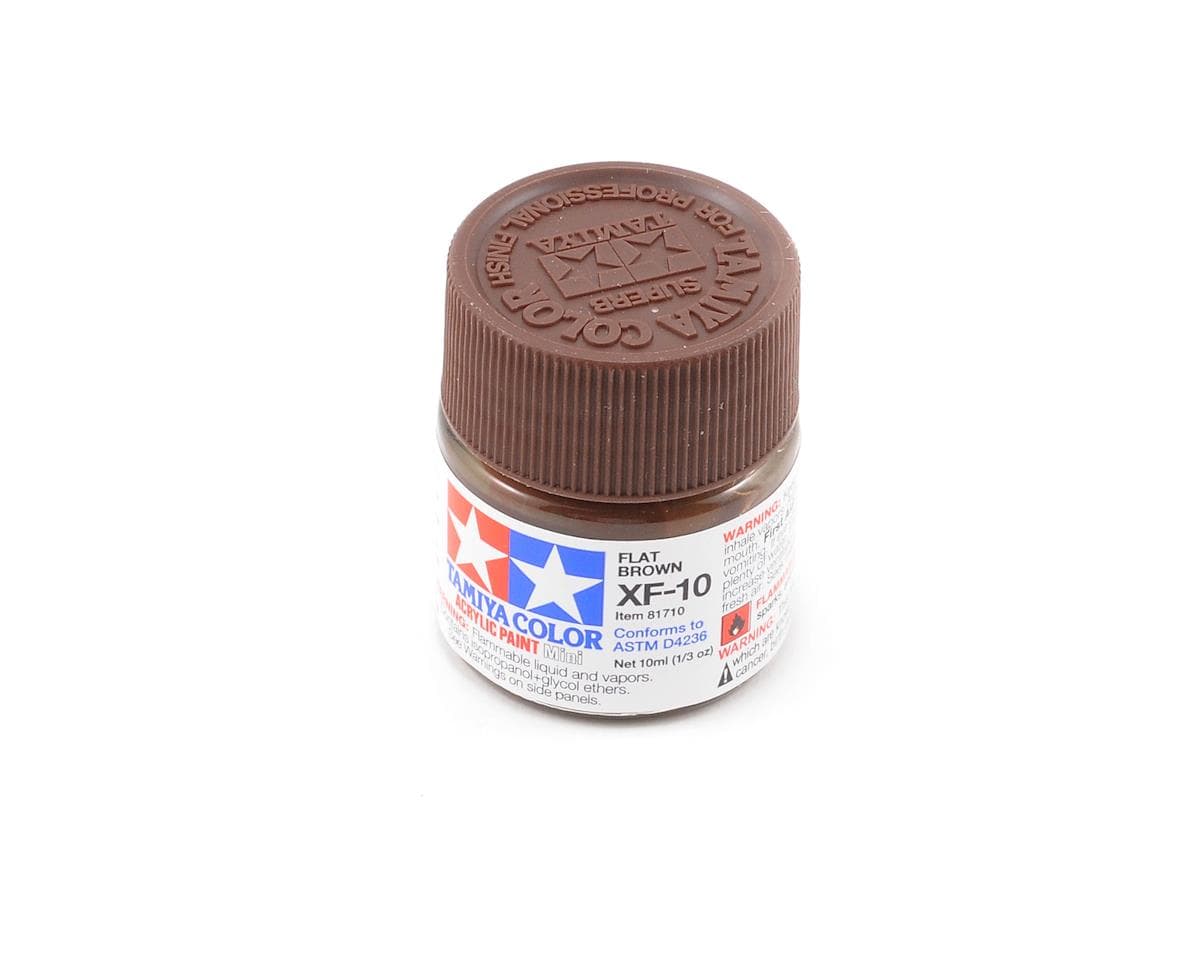 Tamiya XF-10 Flat Brown Acrylic Paint (10ml)