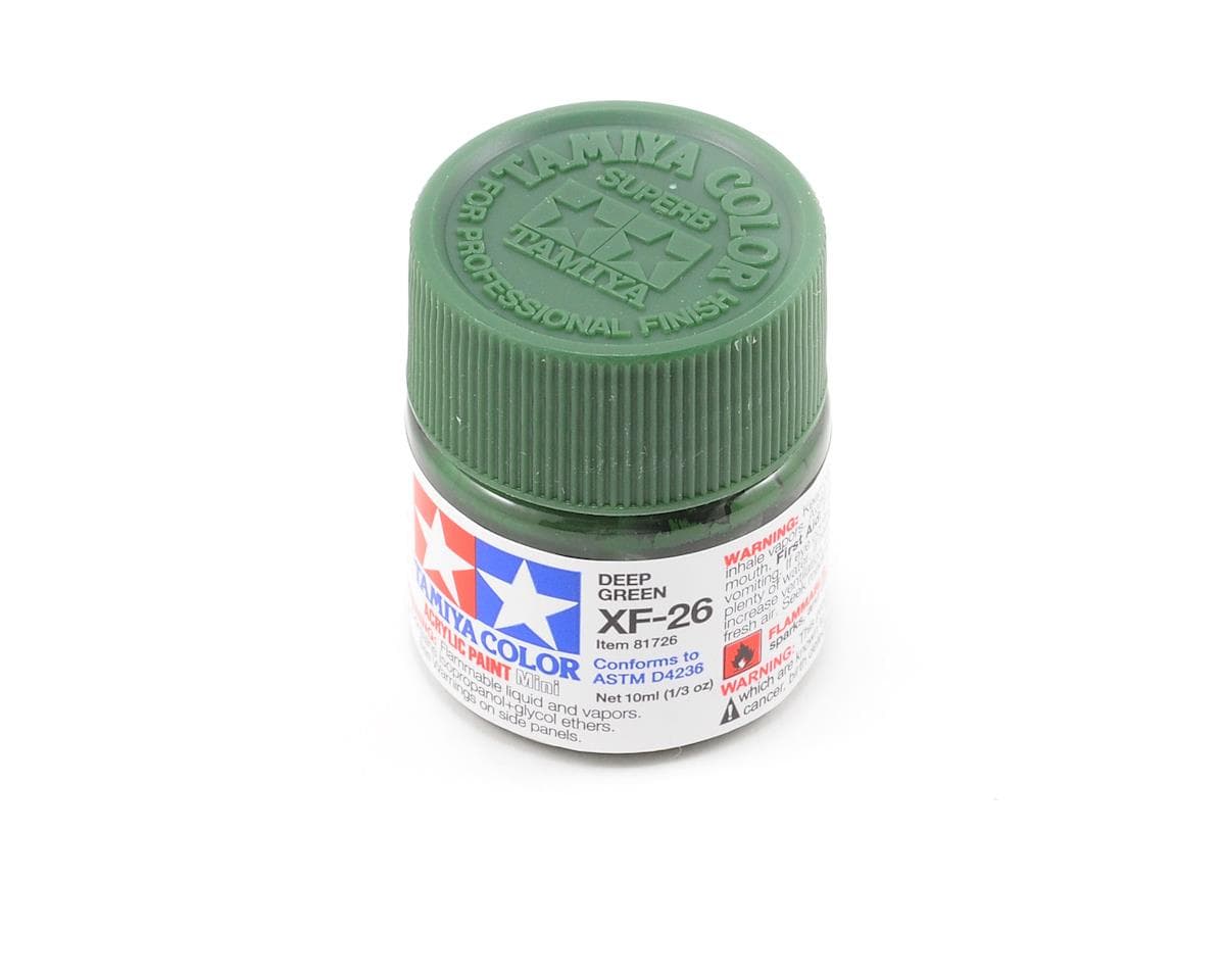 Tamiya XF-26 Flat Deep Green Acrylic Paint (10ml)