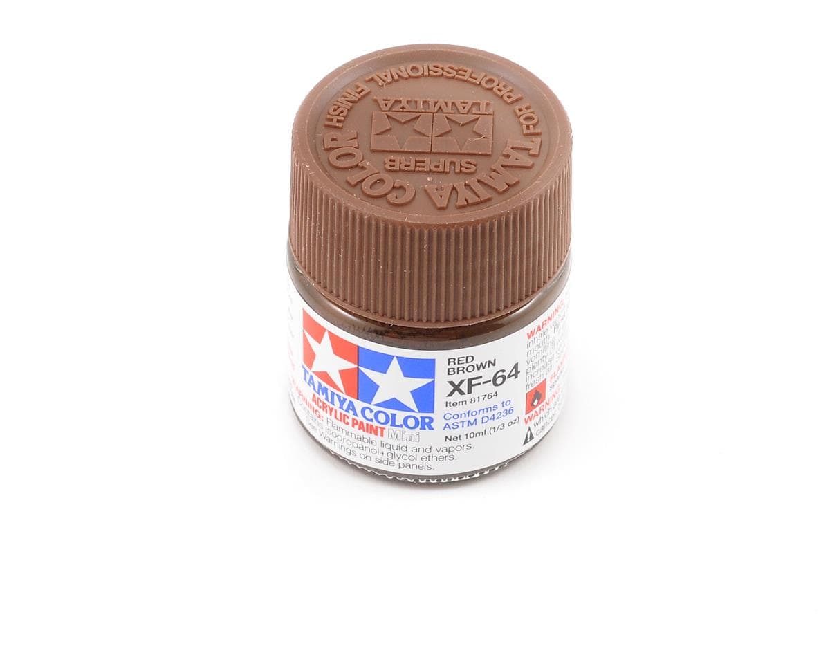 Tamiya XF-64 Flat Red Brown Acrylic Paint (10ml)