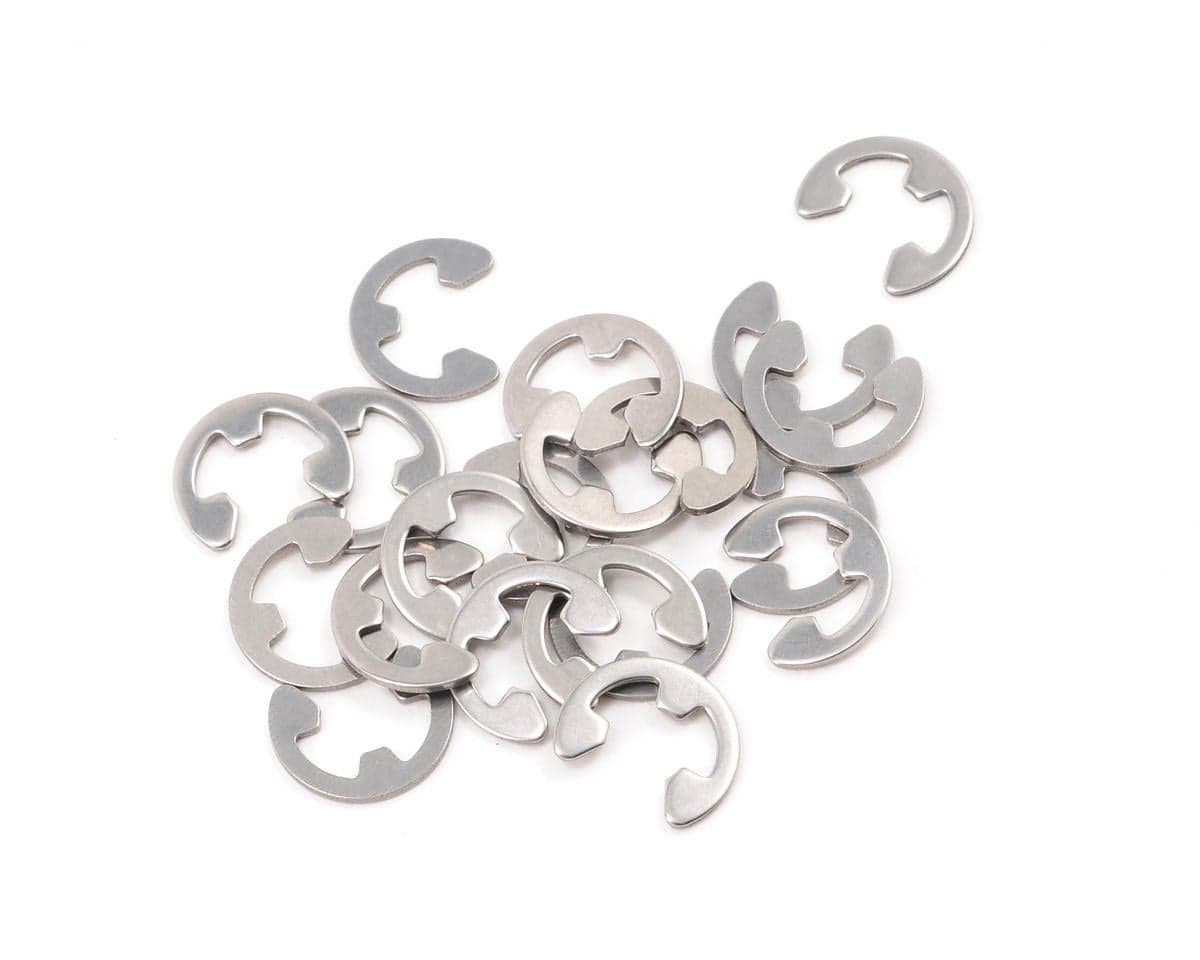 HPI E-4HD Stainless Steel E-Clips (20)