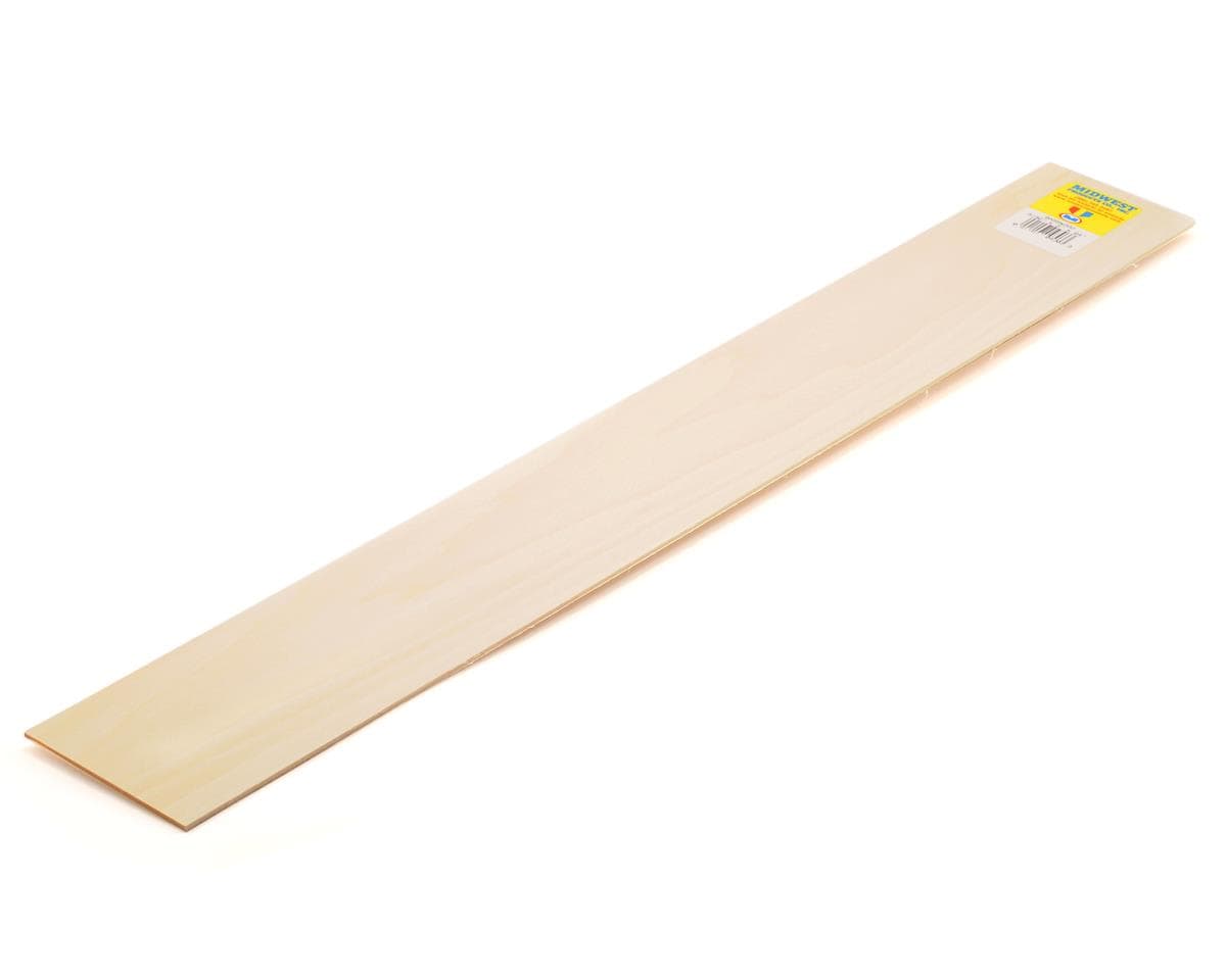 Midwest Basswood Strips 3/32 x 3 x 24" (15)