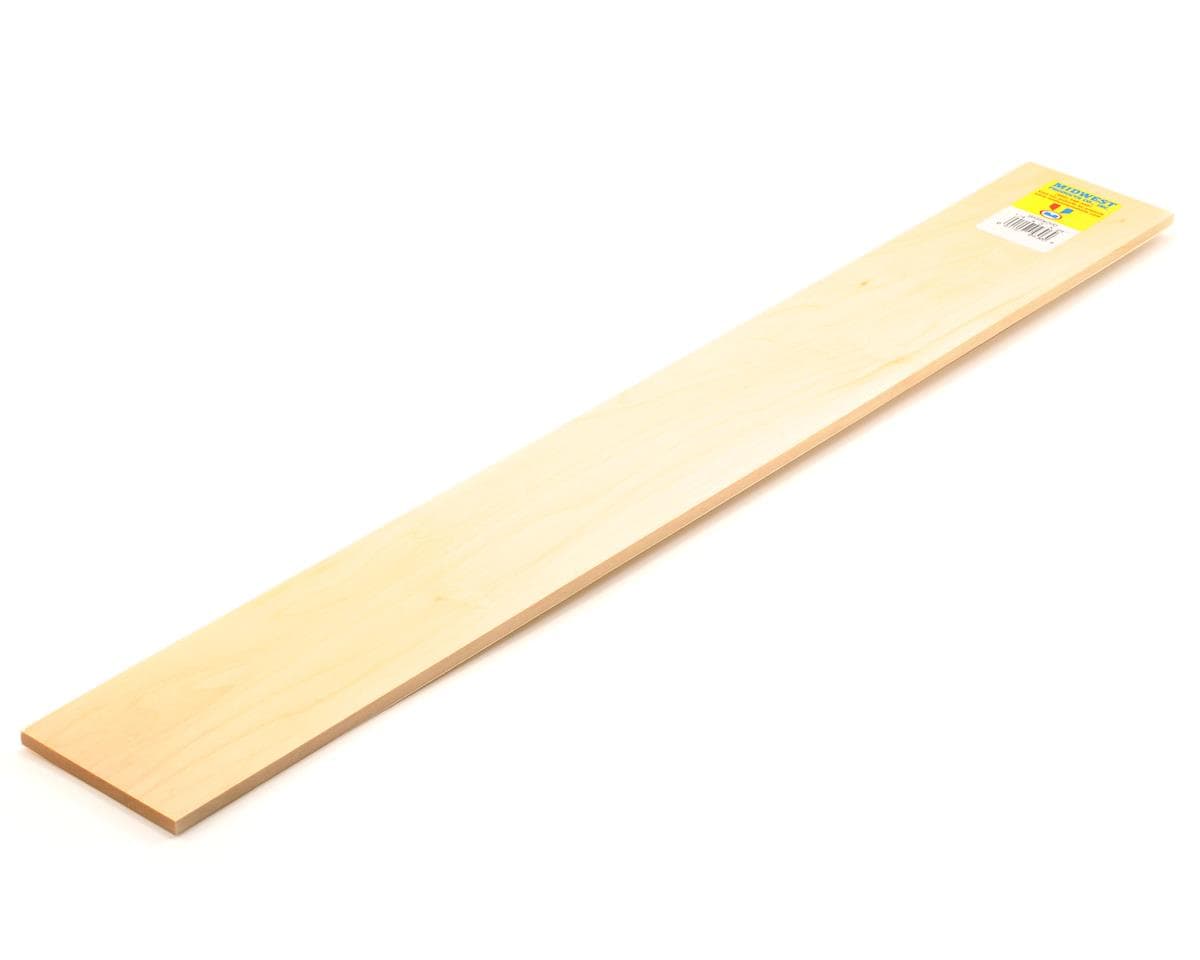 Midwest Basswood Strips 1/4 x 3 x 24" (5)
