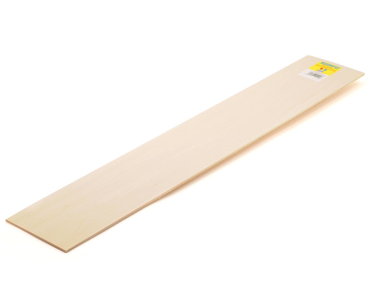 Midwest Basswood Strips 1/8 x 4 x 24" (10)