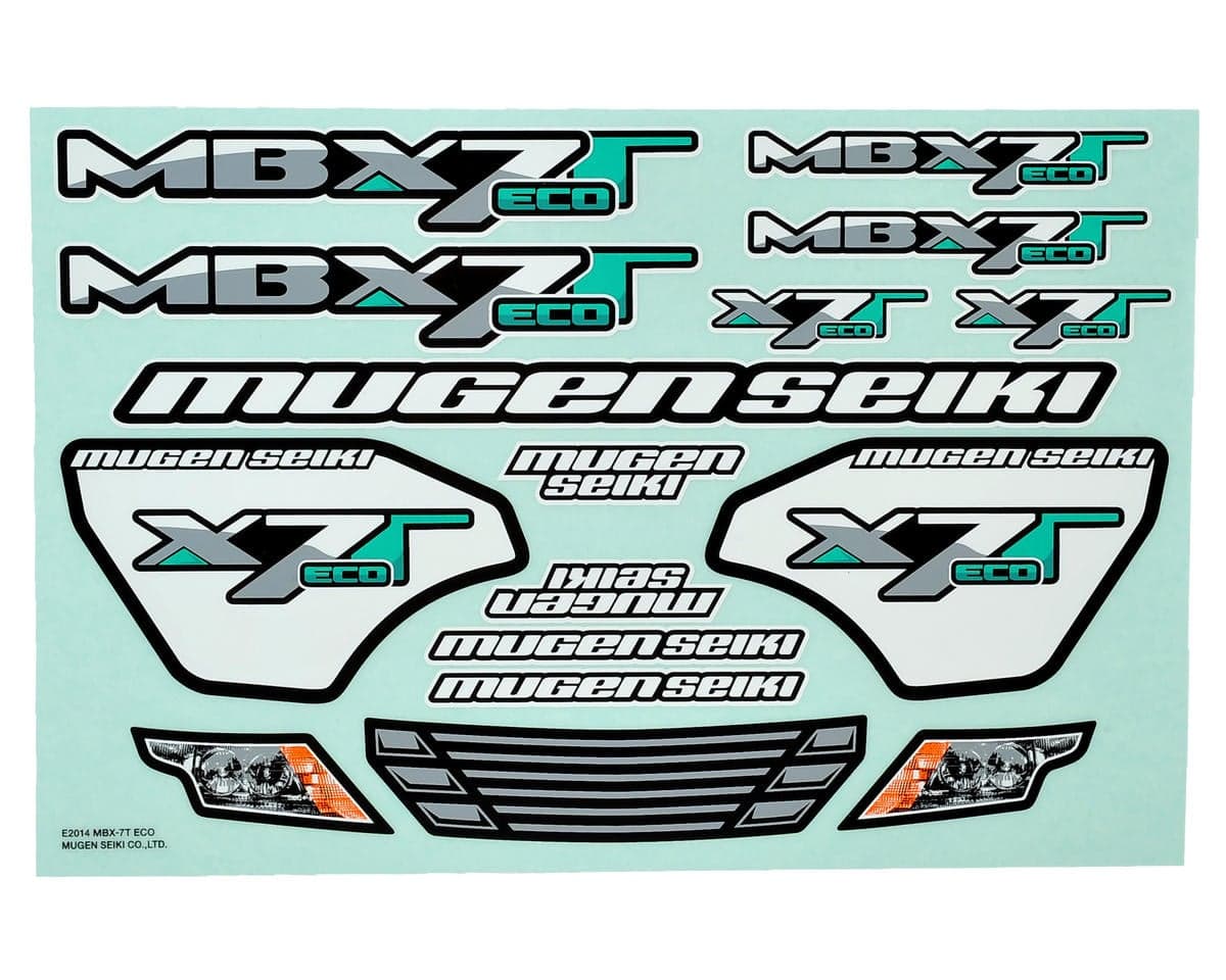Mugen Seiki MBX7TE Decal Sheet