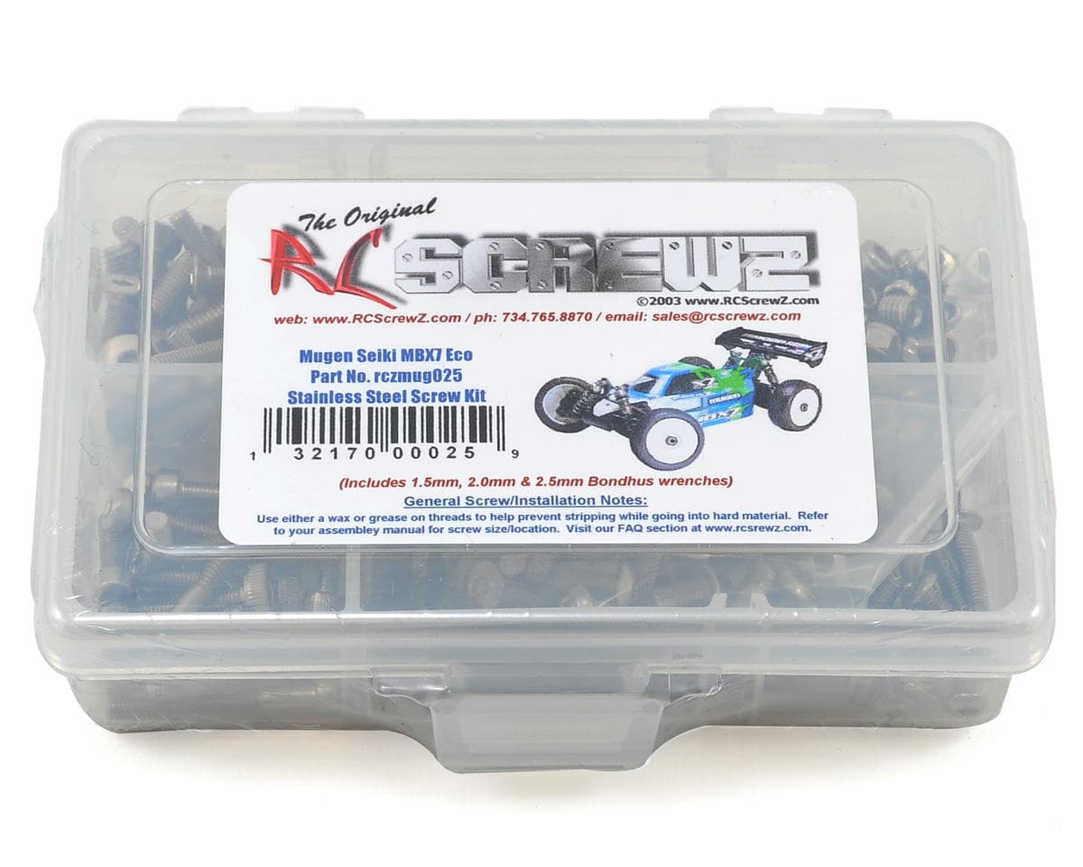 RC Screwz Mugen MBX7 ECO Stainless Steel Screw Kit