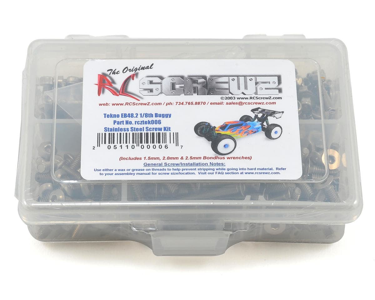 RC Screwz Tekno RC EB48.2 1/8th Buggy Stainless Steel Screw Kit