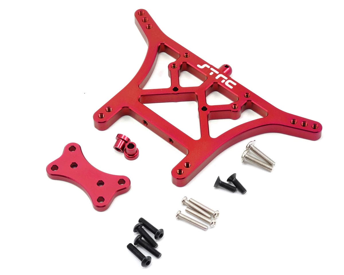 ST Racing Concepts 6mm Heavy Duty Rear Shock Tower for Traxxas Slash/Stampede/Rustler (Red)