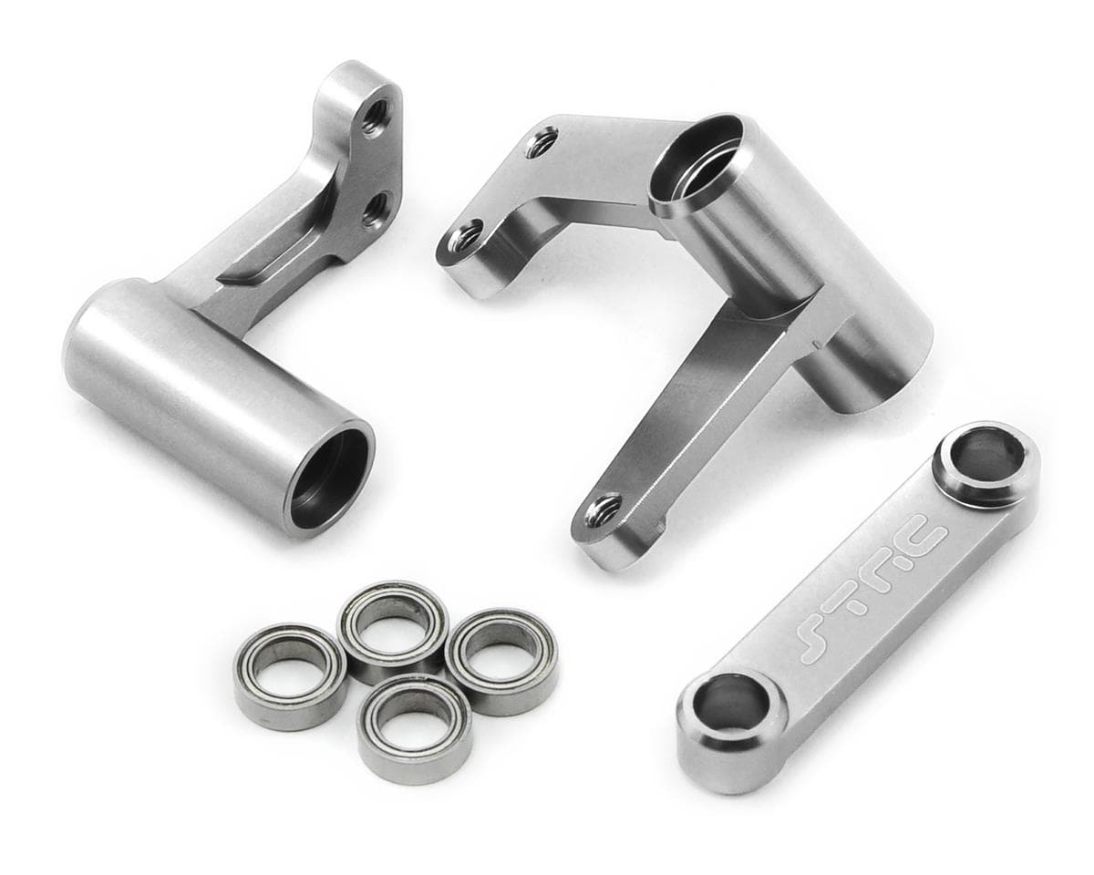 ST Racing Concepts Aluminum Steering Bellcrank for Traxxas Slash/Rustler/Bandit w/Bearings (Silver)