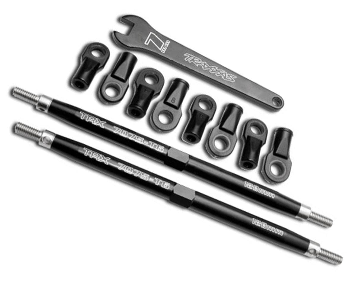 Traxxas Front/Rear Aluminum Toe Links (Black)