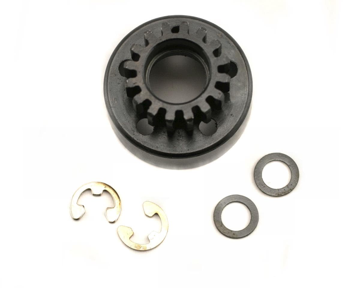 Traxxas Clutch bell (16T) 5x8x0.5mm fiber washer, 5mm e-clip (use 5x11x4mm bearin