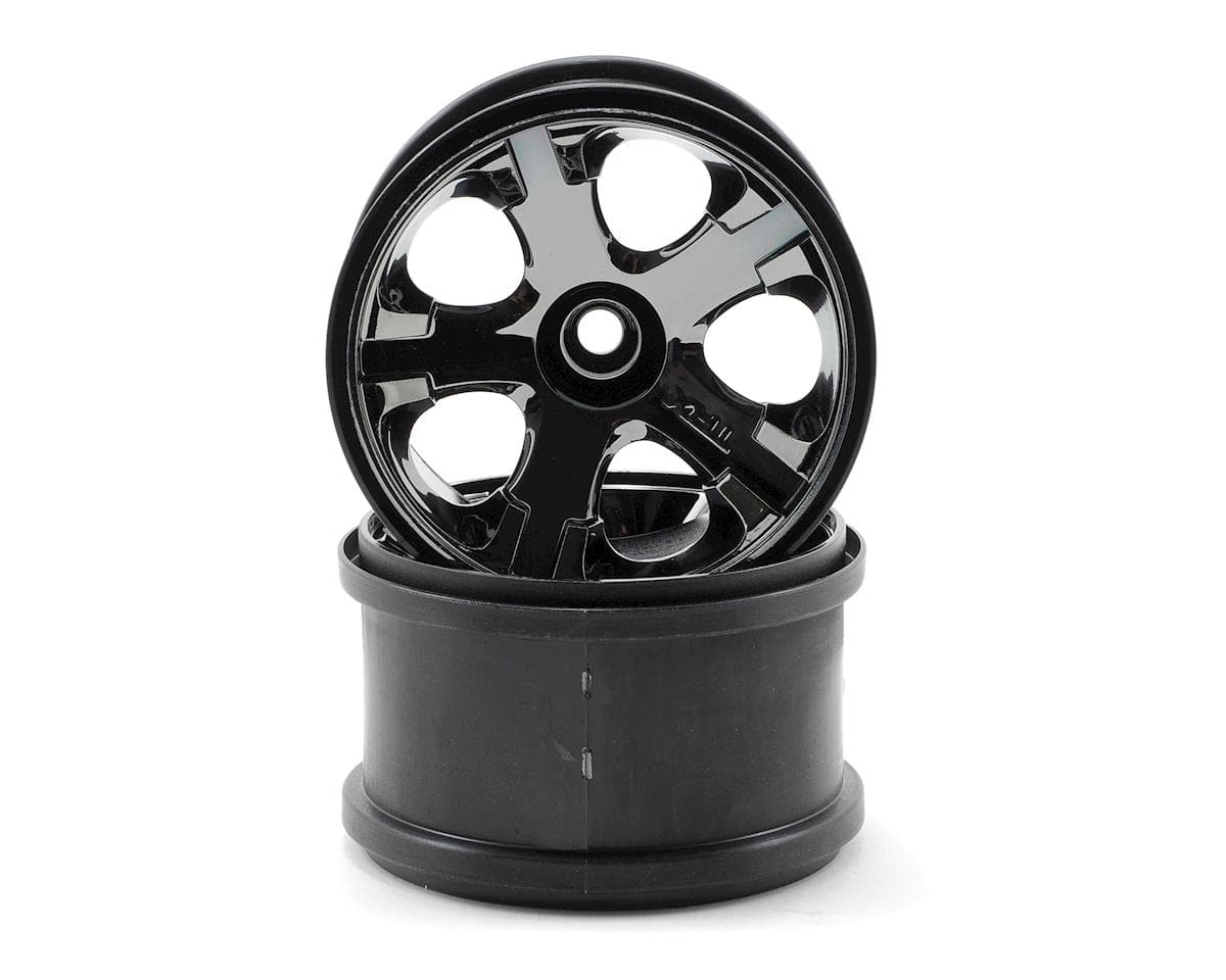 Traxxas All-Star 2.8" Front Wheels (2) (Jato, Jato 3.3) (Black Chrome) (Pins)