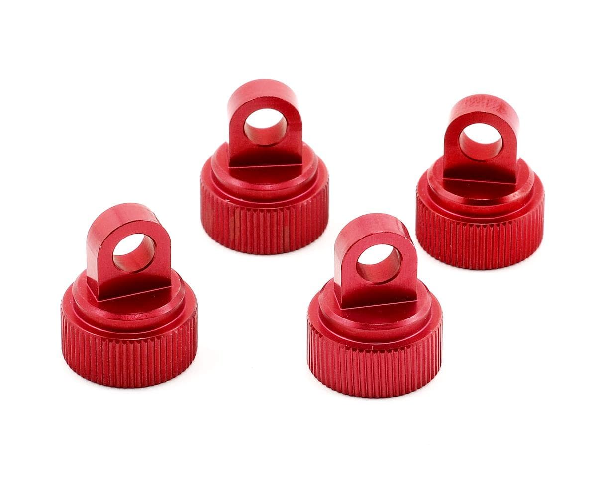 ST Racing Concepts Aluminum Shock Caps for Traxxas Slash/Stampede (Red) (4)