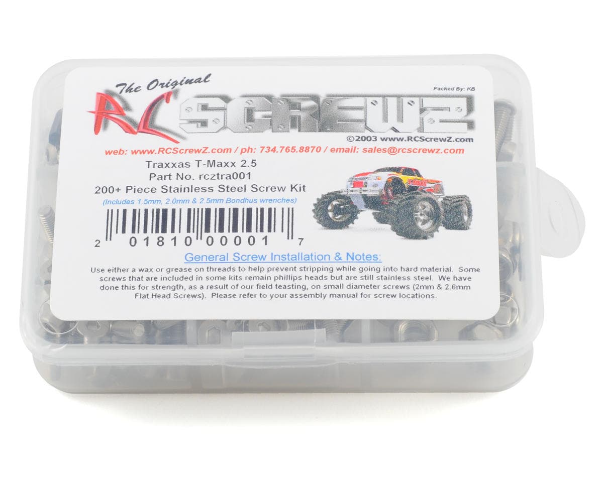 RC Screwz Stainless Steel Screw Kit for Traxxas T-Maxx 2.5