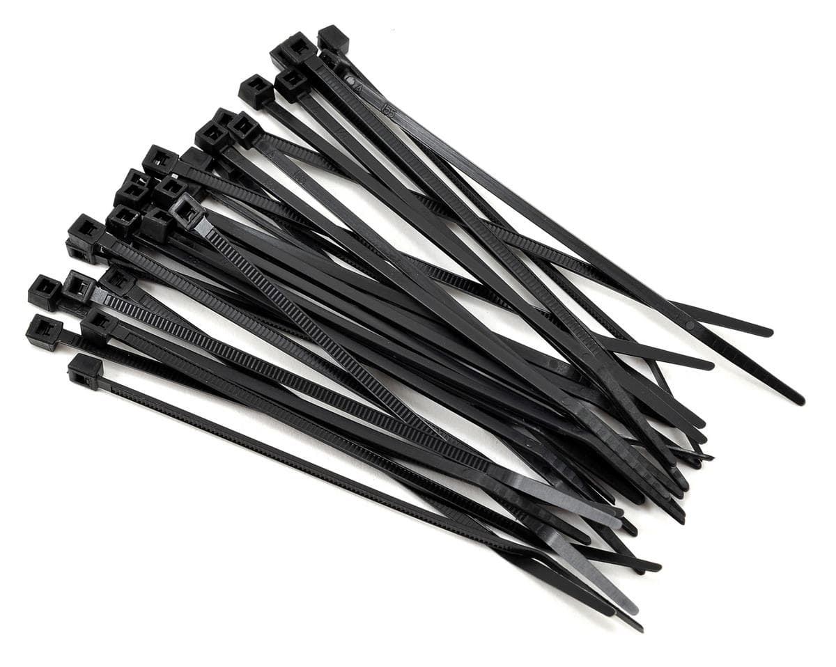Racers Edge 4" Black Zip Tie Wraps (30)