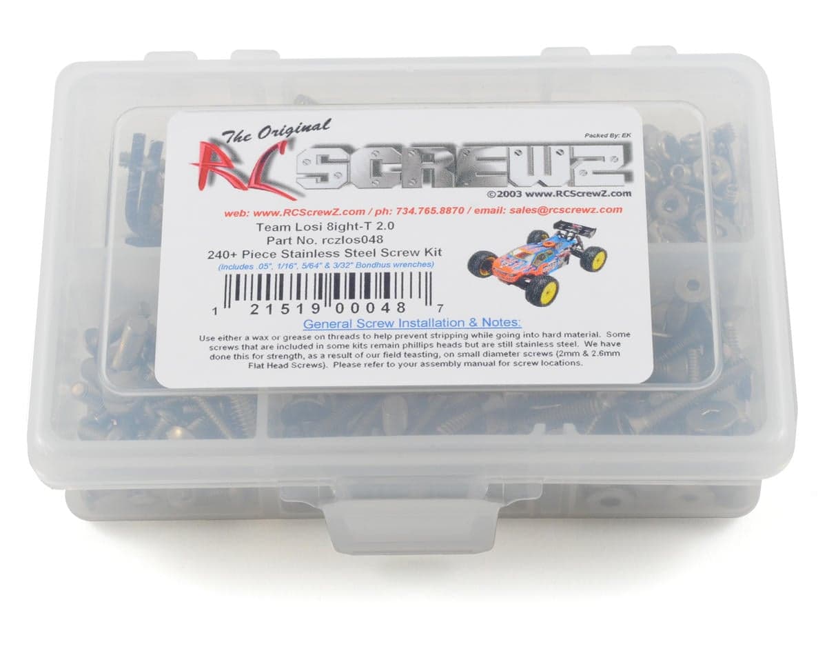 RC Screwz Screw Set: 8ight-T 2.0