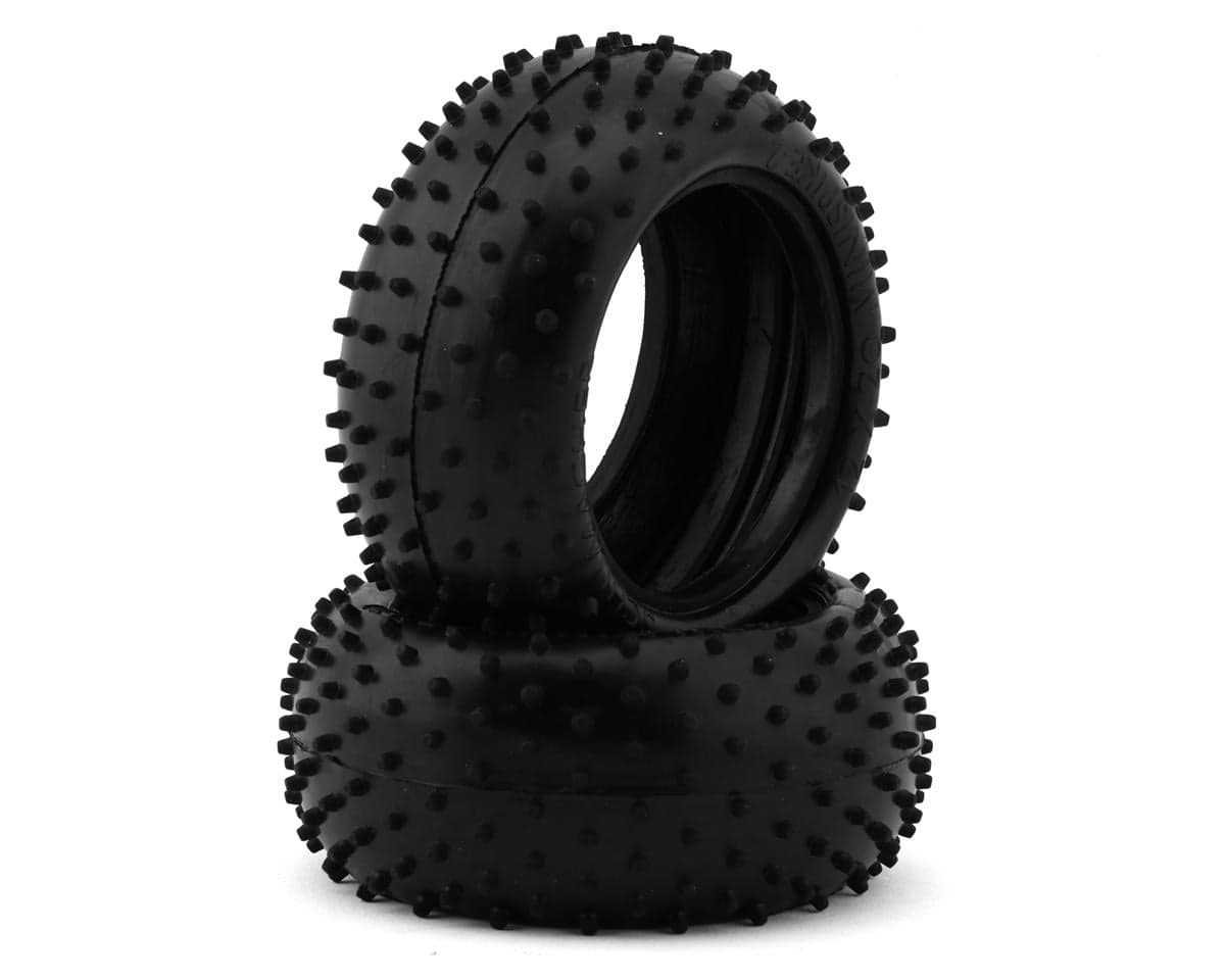 Schumacher "Mini Spike 2" 2.2" 1/10 Buggy Rear Carpet Tires (2) (Green)